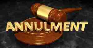 Annulment with gavel